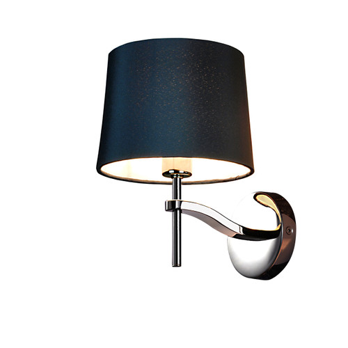 Grace Wall Lamp-Black Linen Shade