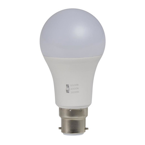 12W Pear Dimmable Tricolour B22 A60 LED Bulb