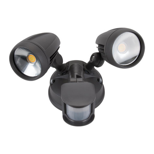 Muro Pro Dark Grey LED Exterior Twin Spotlight with Sensor