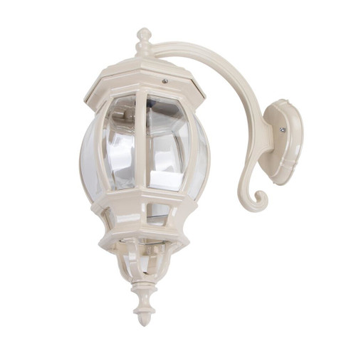 Vienna Curved Arm Beige Down Wall Light