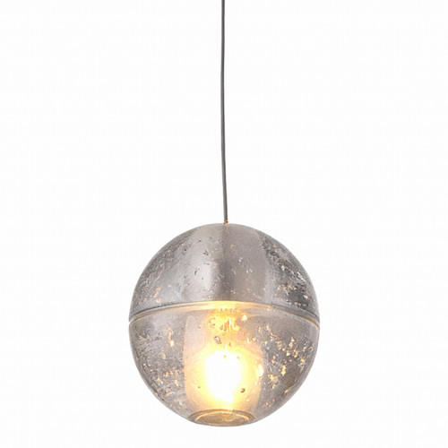 Space Bubble Spherical Clear Glass Single LED Pendant Light