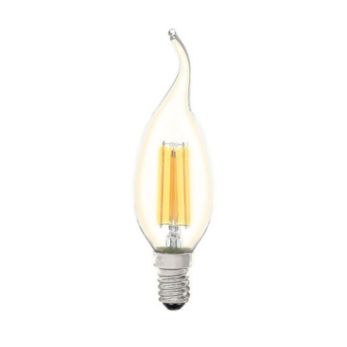 4W Clear Flame Candle Cool Daylight E14 LED Bulb