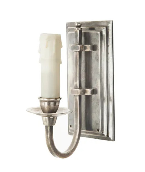 East Borne Antique Silver Wall Light