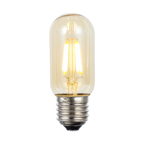 8W Full Clear Glass Warm White E27 T45 LED Bulb