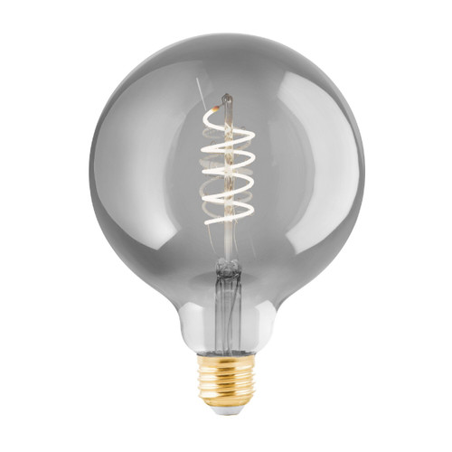 4W G125 Grey Glass Warm White E27 LED Bulb