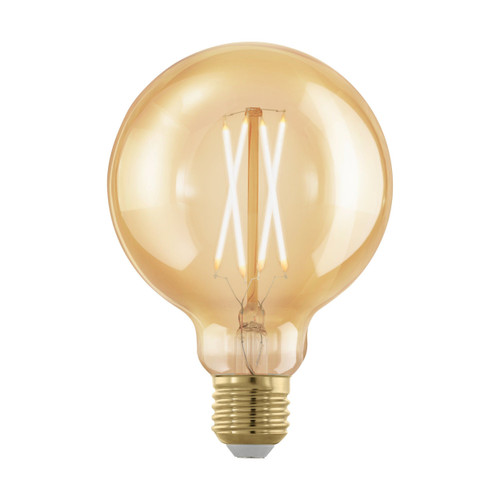 4W G95 Cross Filament Golden Age Glass Warm White E27 LED Bulb