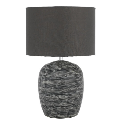 Dustin Grey Ceramic Table Lamp