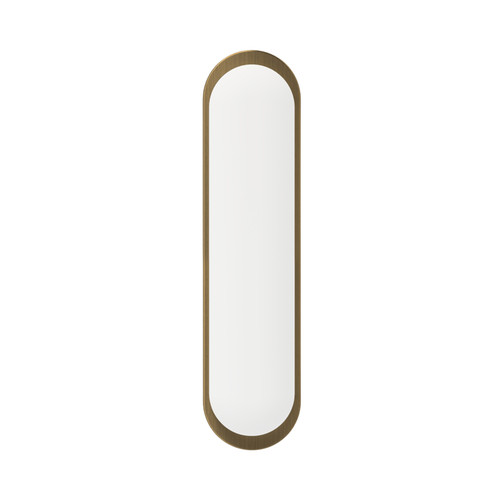 Bode Old Brass Oval Glass Mirror Wall Light