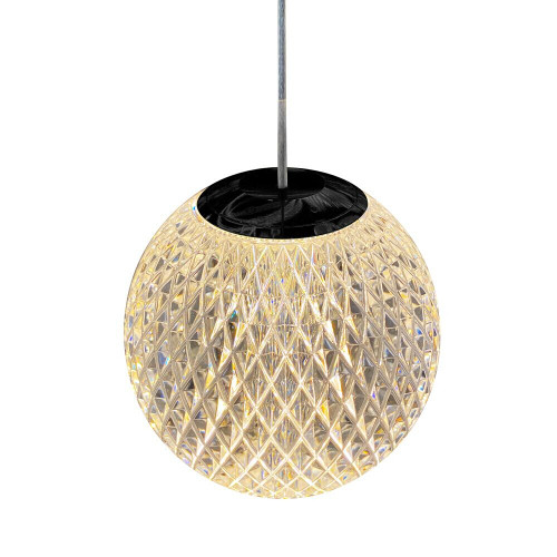 London Clear Black Ball Pendant Light