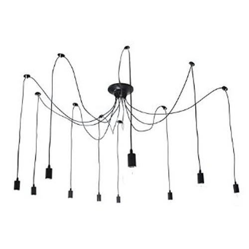 Octopus 10 Light Vintage Edison Adjustable Chandelier Main