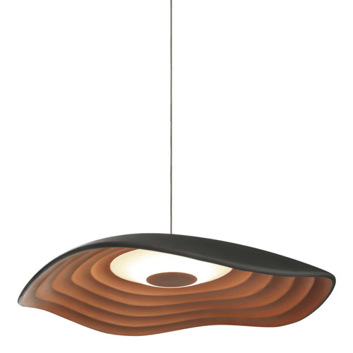 Valentina Copper Black Wave Pendant