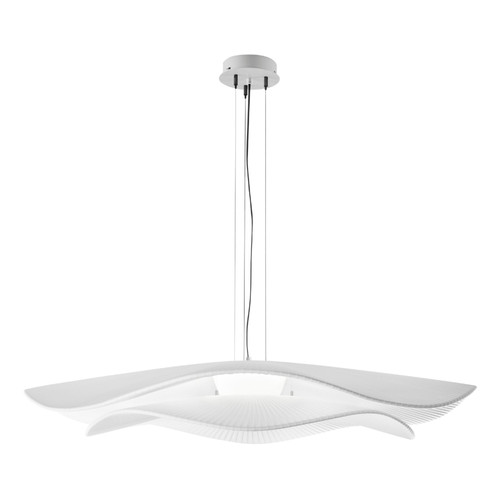 Mediterrania S/105.2 White Ribbon Wide Pendant