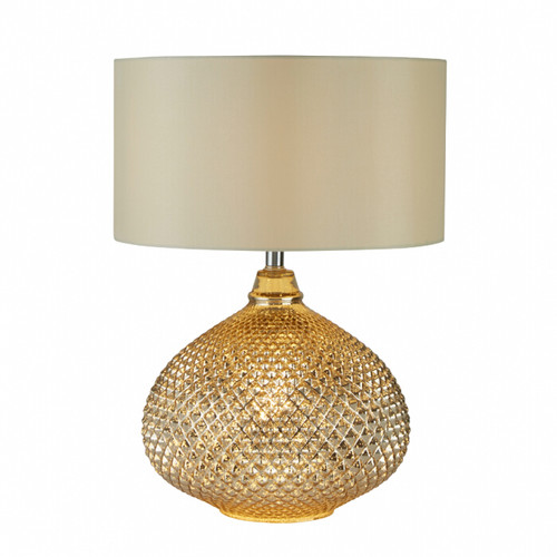 Avida Gold Textured Glass Table Lamp