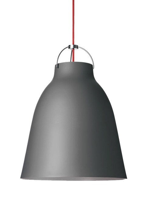 Carbon Steel Bell Industrial Pendant Light - Matt Grey