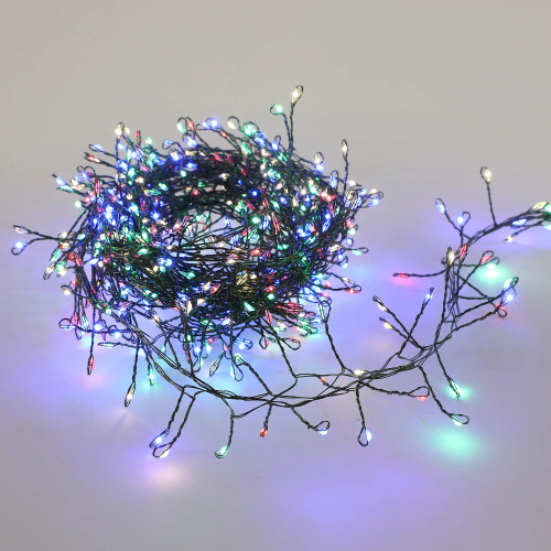 Multicolour Micro LED Green Cluster String Light