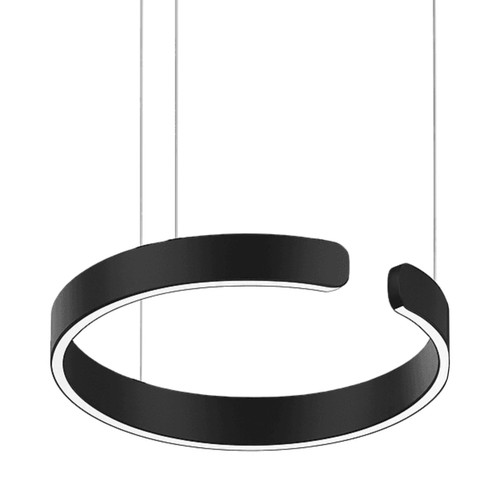 Black Smart Ring LED Pendant Light Black Smart Ring LED Pendant Light
