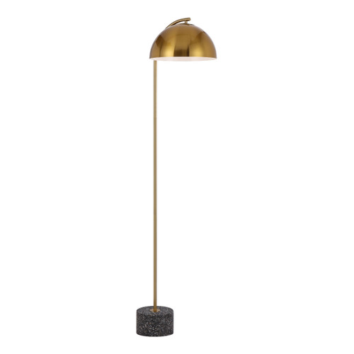 Ortega Black Terrazzo Gold Dome Floor Lamp