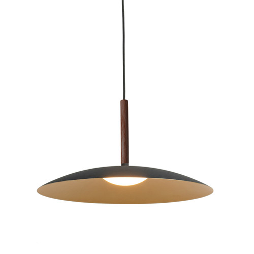 Dish Sandy Black Pendant Light