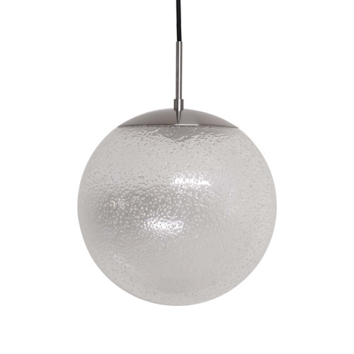 Glow Satin Nickel Fluorescent Glass LED Pendant