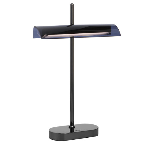 Bankers Polished Brass and Gloss Green Desk Lamp - Zest Lighting