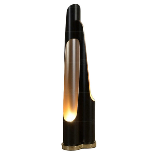 Long Pipe Black Gold Minimalist Industrial Table Lamp