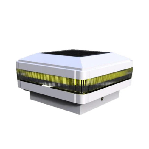 ABS Resin Solar-Powered White FTYP Post Top