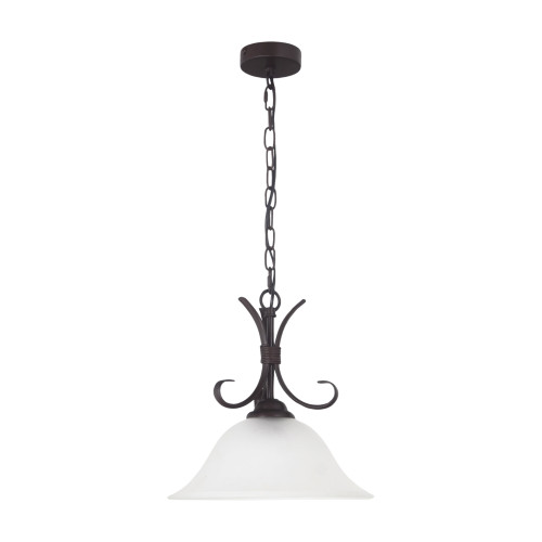 Ganymede Frosted Glass Bronze Bell Pendant