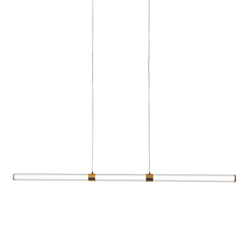 Kyrie Opal Brass CTS LED Linear Pendant