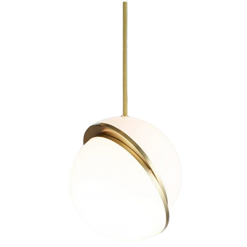 Moon Acrylic White Gold Pendant Light