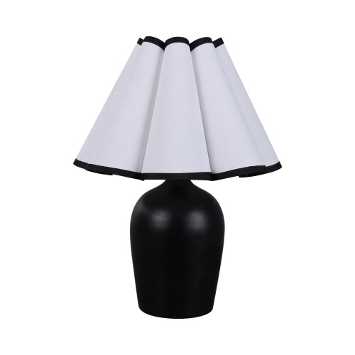 Wilma Matt Black Modern Table Lamp