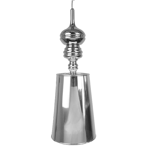 Classic Shaped Base with Conical Shade Chrome Pendant Light