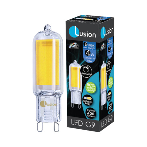 4W Clear Glass Dimmable Cool Daylight G9 LED Bulb