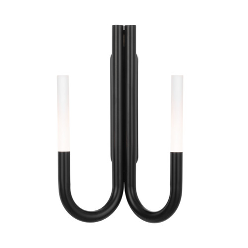 Joshua Black Contemporary LED Candle Wall Light