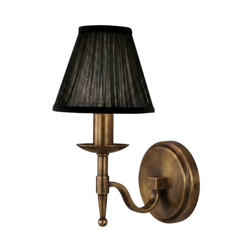 Stanford 1 Light Bronze Wall Lamp - Black