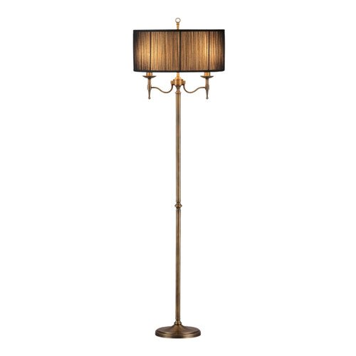 Stanford 2 Light Bronze Floor Lamp - Black