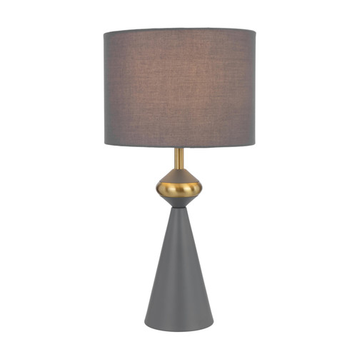 Sadova Satin Grey Modern Table Lamp