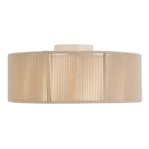 Chios Natural Braided String Drum Ceiling Light - Zest Lighting