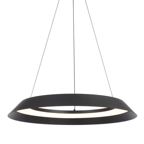 Hackett Sand Black Minimalist Dimmable LED Pendant