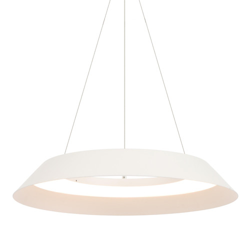 Hackett Sand White Minimalist Dimmable LED Pendant