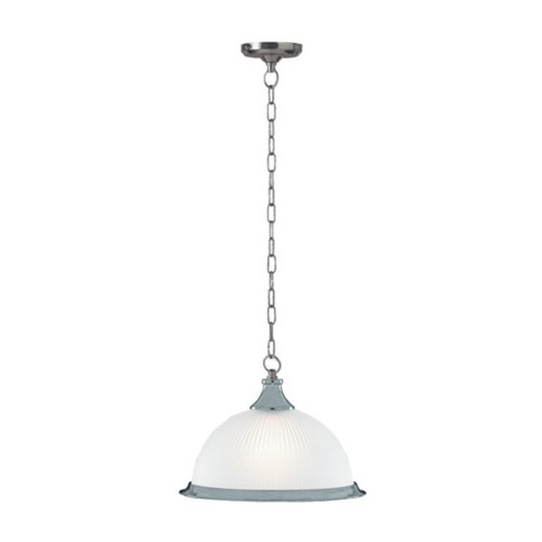 Logan Satin Chrome Traditional Pendant Light
