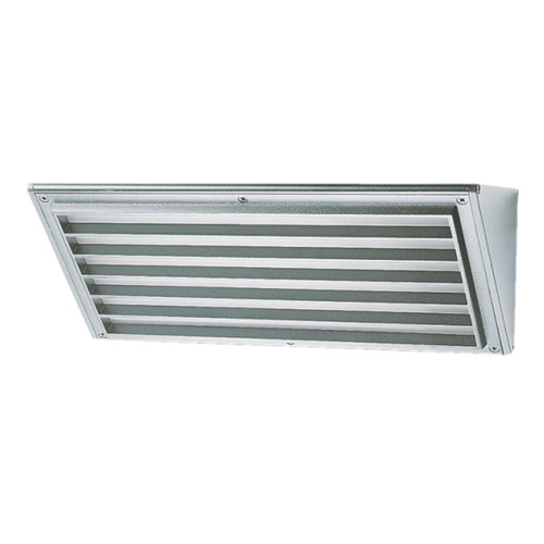 Midi Silver Louvred Triangle LED Wall Light