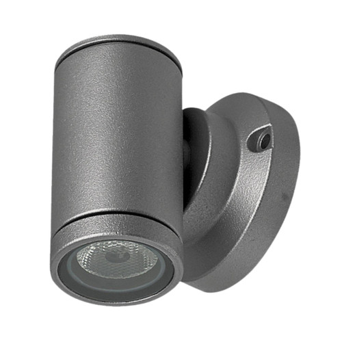 Mini Tube Single LED Wall Light - Charcoal