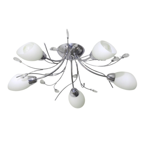 Tulip 5 Light Chrome Indoor Ceiling Light