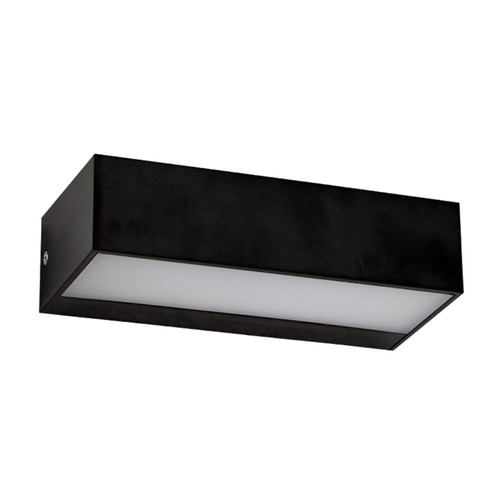Frankie Black IP65 Rectangle LED Wall Light