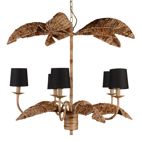 Frida Natural Water Hyacinth Chandelier