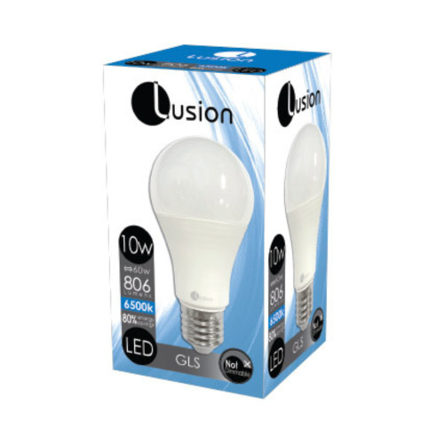 10W Non-Dimmable Opal Cool Daylight E27 GLS LED Bulb