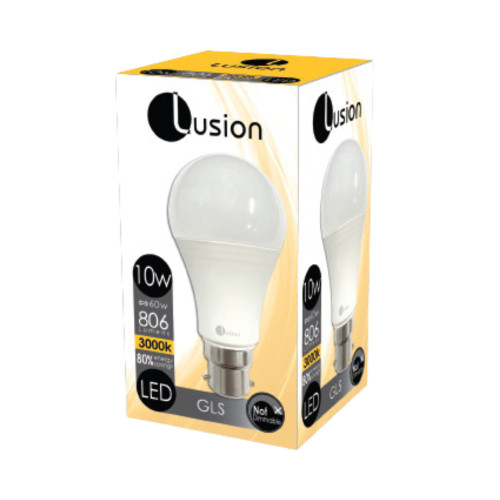 10W Non-Dimmable Opal Warm White B22 GLS LED Bulb