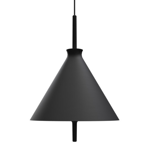 Totana Organic Cone Clay LED Pendant Light - Black Totana Organic Cone Clay LED Pendant Light - Black