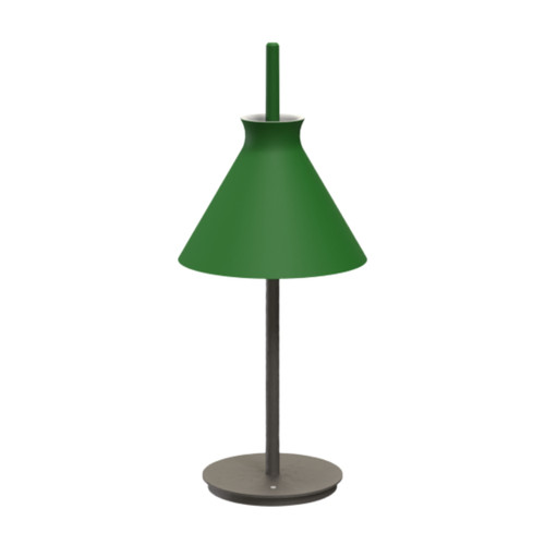 Totana Organic Cone Clay LED Table Lamp - Olive Green Totana Organic Cone Clay LED Table Lamp - Olive Green