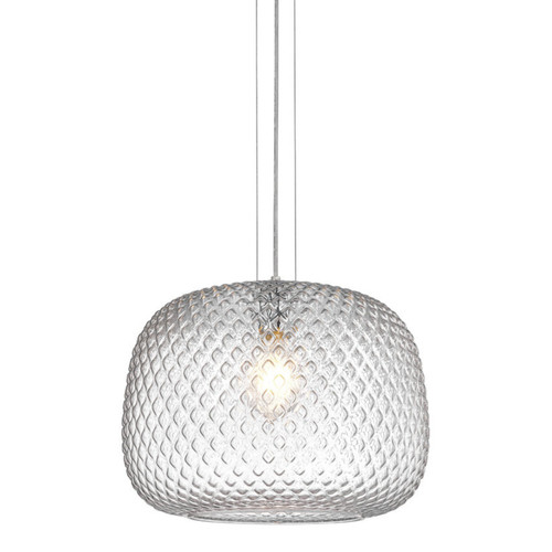 Lenox Clear Textured Dome Glass Pendant Light Lenox Clear Textured Dome Glass Pendant Light